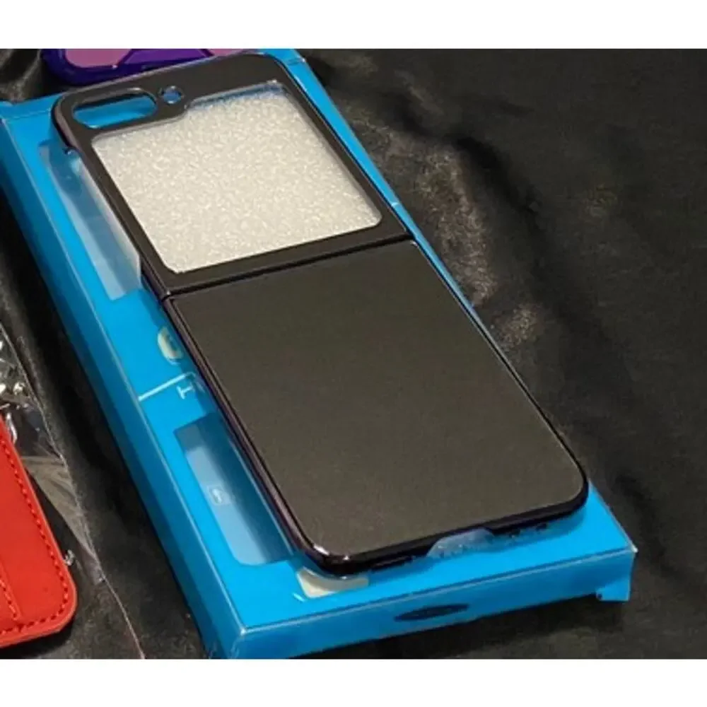 Samsung Galaxy Z Flip 5 Cases- Clear, White Mag Safe, Black, Purple/Clear